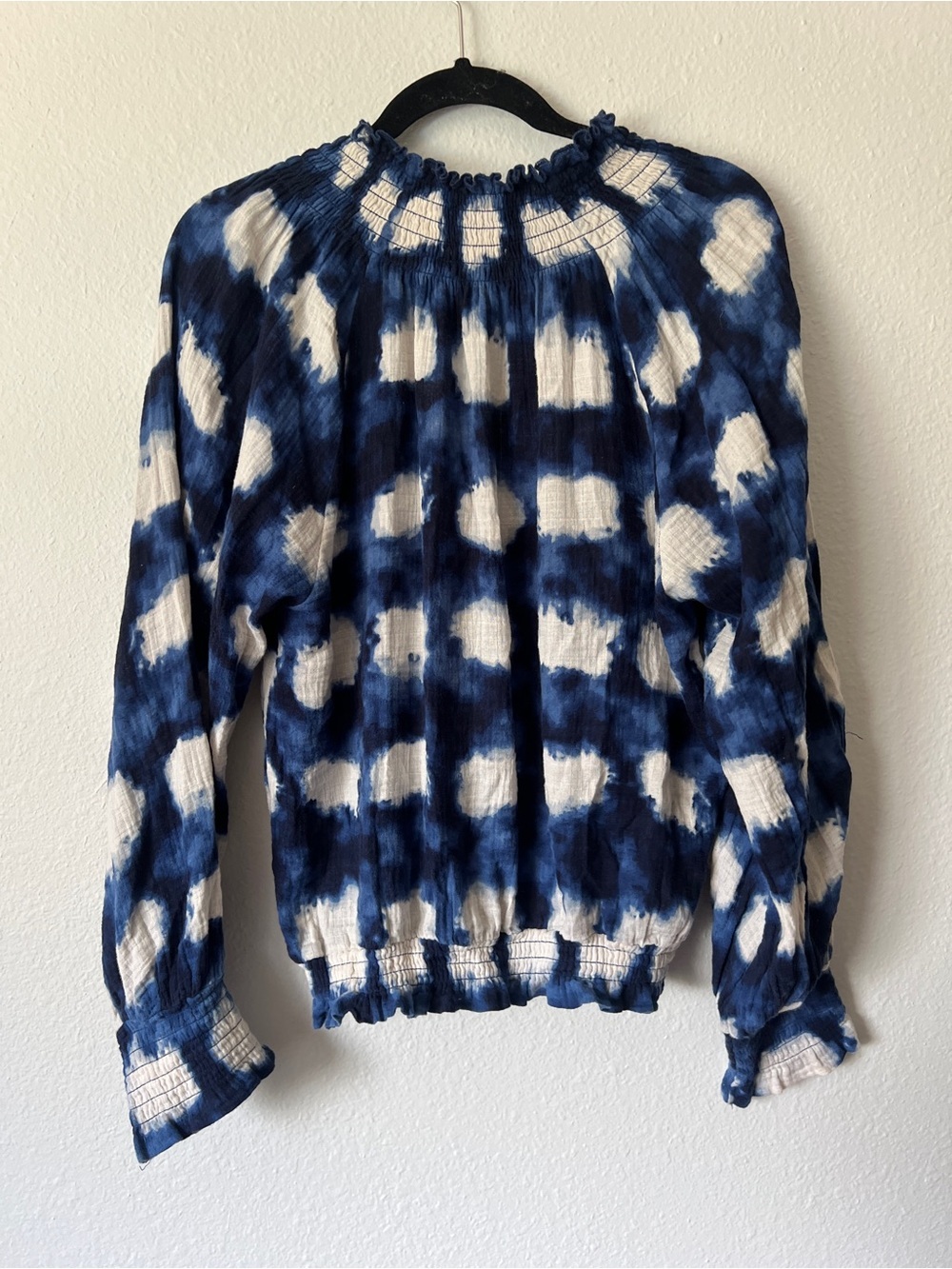 ANTHRO | PORRIDGE | Smocked Gauze Tie Dye Top medium - Picture 3 of 3